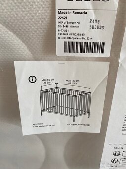 Dětská postýlka s matrací Ikea Singlar - 6
