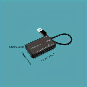 Čtečka karet USB 2.0 typ C s rychlým čtením kódu CF - 6