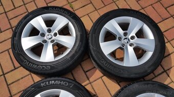 Letní sada ŠKODA Fabia3, Rapid 5x100 R15 pneu 185/60/15 - 6