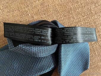 kravata Massimo Dutti – modro-stříbrná - 6