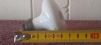 STARÁ PORCELÁNOVÁ DVEŘNÍ KLIKA S MOTIVEM ITALSKÉ LOKOMOTIVY - 6