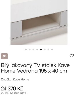 Stolek pod TV , TV skříňka vedrana,kave home bonami - 6