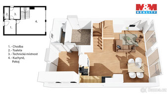 Prodej nájemního domu, 249 m², Černá v Pošumaví, ul. Bližná - 6