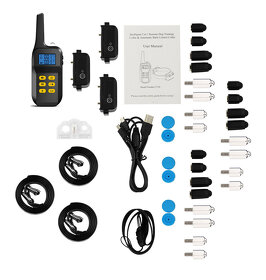 Elektrický výcvikový obojek pro 3 psy Patpet T720 2v1 - 6