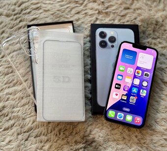 iPhone 13 Pro Max Sierra Blue BATERIE 100% TOP - 6