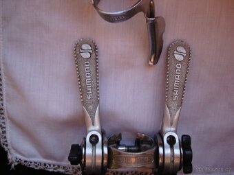 Shimano řadící páčky SL-S434 + shimano I. generace-vintage - 6