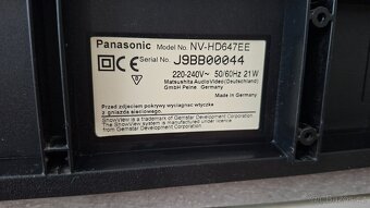 Videorekordér Panasonic NV HD647 - 6