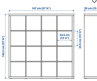 Policovy díl s podnožím a dvířky KALLAX. - 6