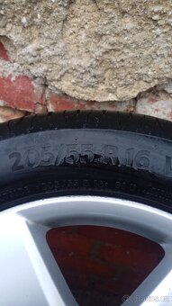 Alu VW Mugello 16" 5x112 zánovní letní 205/55 - 6