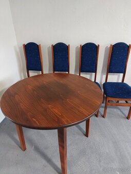 Dubový stůl a židle - 6