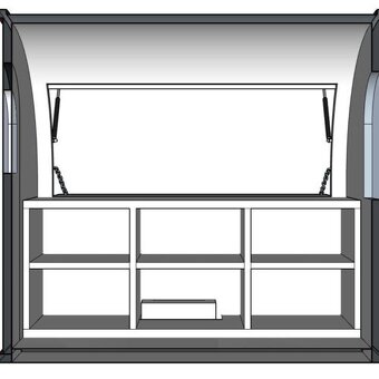 Food Truck 2,0m s vykrojením na kola - 6
