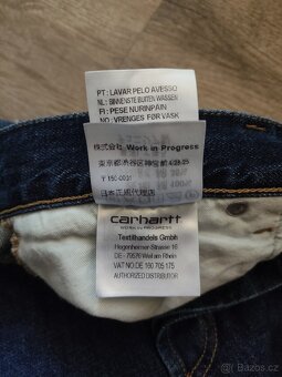 Carhartt Wip Texas Pant pánské straight leg fit džíny - vel. - 6