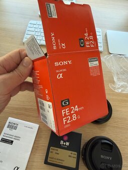 Objektiv SONY FE 24mm f/2.8 G, v záruce a příslušenstvím - 6