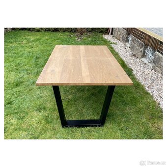 Masivní rozkládací jídelní stůl - Livingstone 160 cm - 6