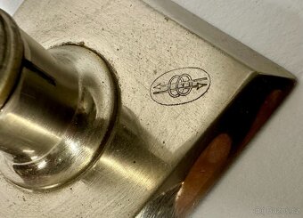 Alpaka starožitný snad pohárek s LOGEM - 6