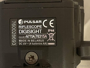 Noční puškohled Pulsar Digisight N770A +přisvít Pulsar 940 I - 6