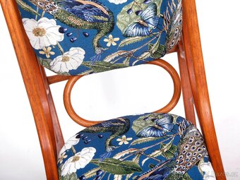 Houpací křeslo THONET, nové čalounění. - 6
