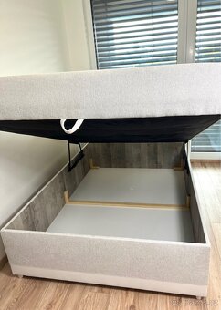 Postel boxspring 140x200 s úložným prostorem - 6