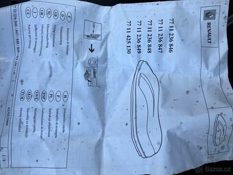 Originální střešní box Renault 77 11 236 846 - 6