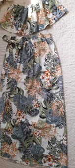 Shein tropický plážový set top s maxi sukní - NOVÉ - 6
