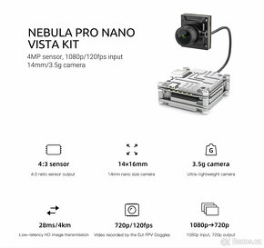 Letová jednotka Caddx Nebula Pro Nano Vista Kit Dopr.ZDARMA - 6
