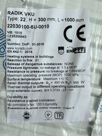 Radiátor RADIK VKU 22 300×1000 mm, Korado 22030100-6U-0010 - 6