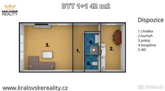 Pronájem bytu 1+1 v ulici Ledenická, Č. Budějovice - 6