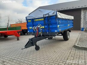 Třístranný sklápěci vlek, nosnost 5000 kg, na SPZ - 6