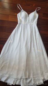 Krásné svatební šaty - nové vel. 42-44 - 6