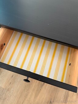 Noční stolky Hemnes černohnědé - 6