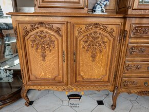 Vitrínová skříň - stěna - Ludvík - LOUIS XV s hodinami - 6