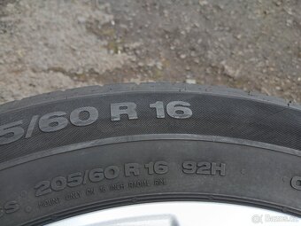 Prodám sadu Orig ALU kol Opel 205/60R16 letní - 6