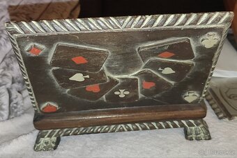 Dřevěná krabička na karty - 6