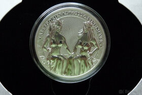 2 oz stříbrná mince The Allegories 2019 Austria & Germania - 6