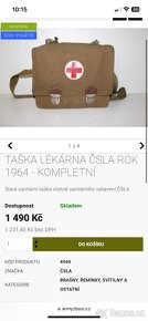 Prodám lékárničku, vojenská taška ČSLA kompletně vybavená - 6