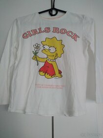 Šedý kabátek zn. Doudou 4r., růžové a meruň. mikiny 122/128 - 6