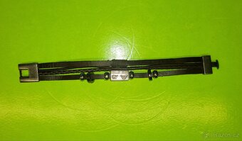 Giorgio Armani Jeans hnědý pánský kožený náramek značkový - 6