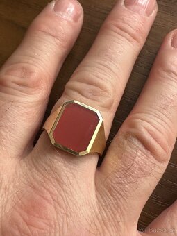 Pánský prsten s karneolem - 6