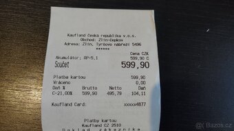 Akumulátor Parkside Performance 4Ah - 6