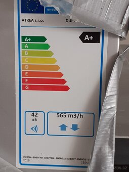 Rekuperační jednotka ATREA Duplex 580 ECV5. CP + P.EDO-1,30 - 6