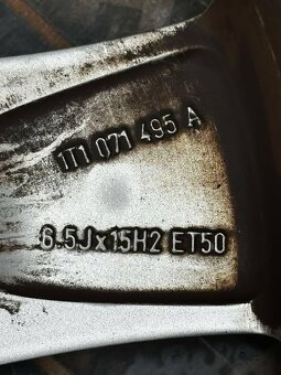 Originál alu kola VW r15, letní pneu - 6