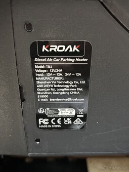 Nezávislé naftové topení Kroak TB2 - 8kW - 6