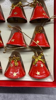 Retro vánoční zvonečky kovové - 6