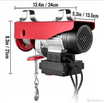 Elektrický lanový naviják 100/200 Kg - 6