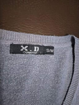 Dámské šedivé svetry vel. M - 6