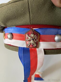čepice brigadýrka vojenská čepice stará uniforma voják - 6