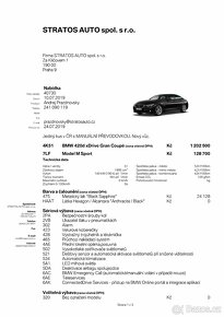 Prodám BMW420d XDrive Mpaket manuál - 6