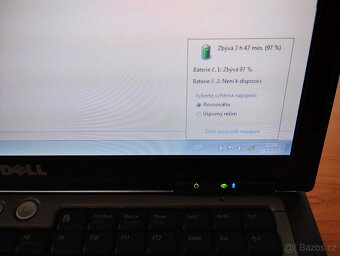 notebook Dell Latitude D630 + nový zdroj, baterie 3hod - 6