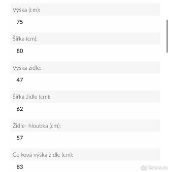Jídelní set, stůl a 4 židle - 6