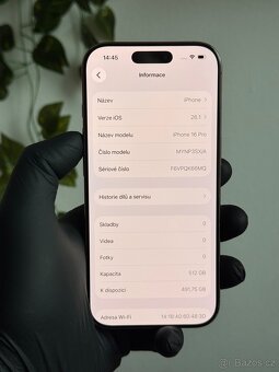 iPhone 16 Pro 512GB zlatý - 94% baterie - 6
